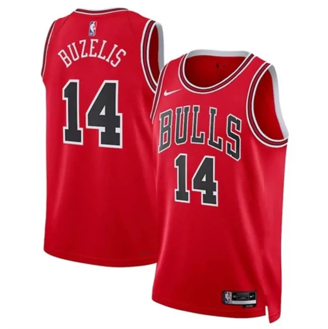 Chicago Bulls #14 Matas Buzelis Red 2024 Draft Icon Edition Stitched Basketball 1 Basketball jersey