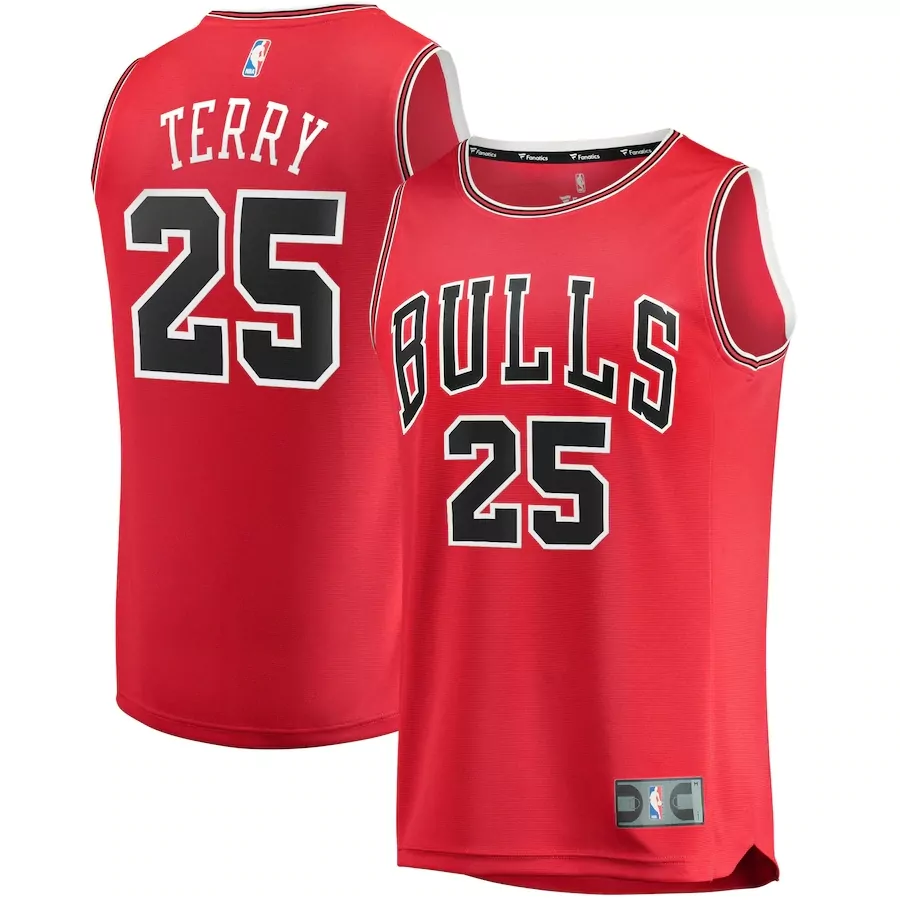 Chicago Bulls #25 Dalen Terry Red Basketball