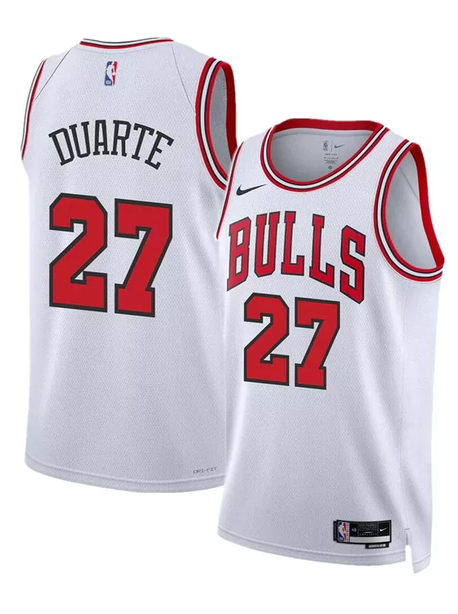 Chicago Bulls #27 Chris Duarte White 2024 Association Edition Basketball
