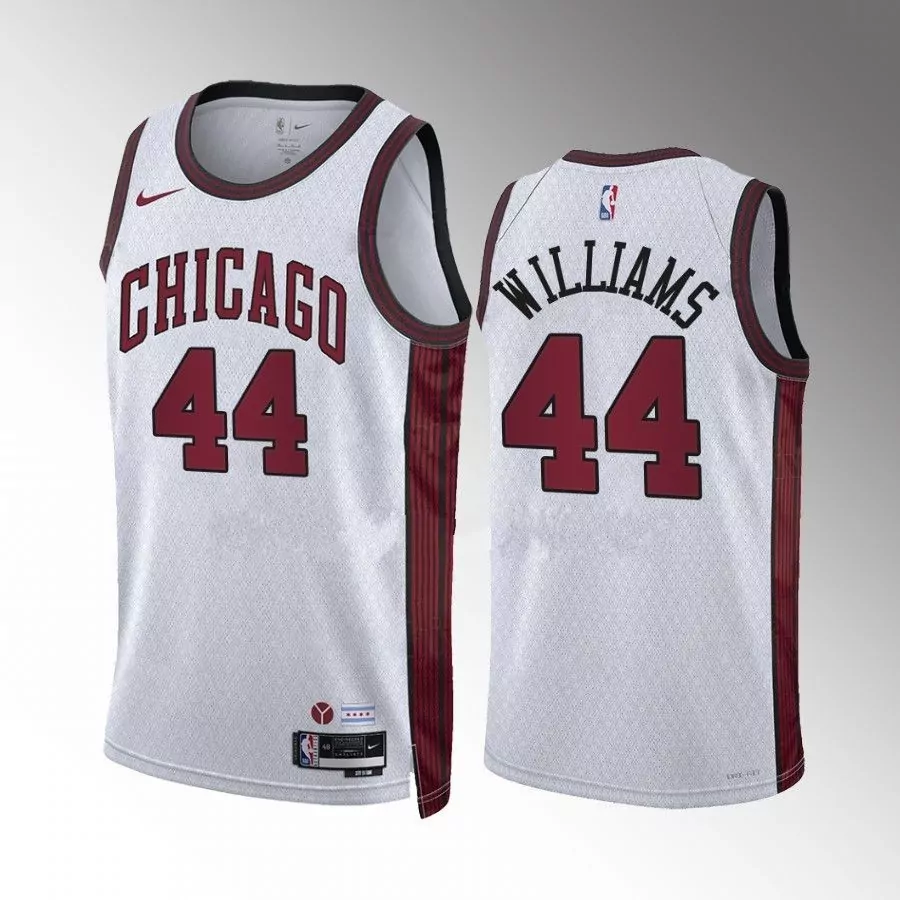 Chicago Bulls #44 patrick williams white city edition 2022 23 jersey 1 Basketball jersey