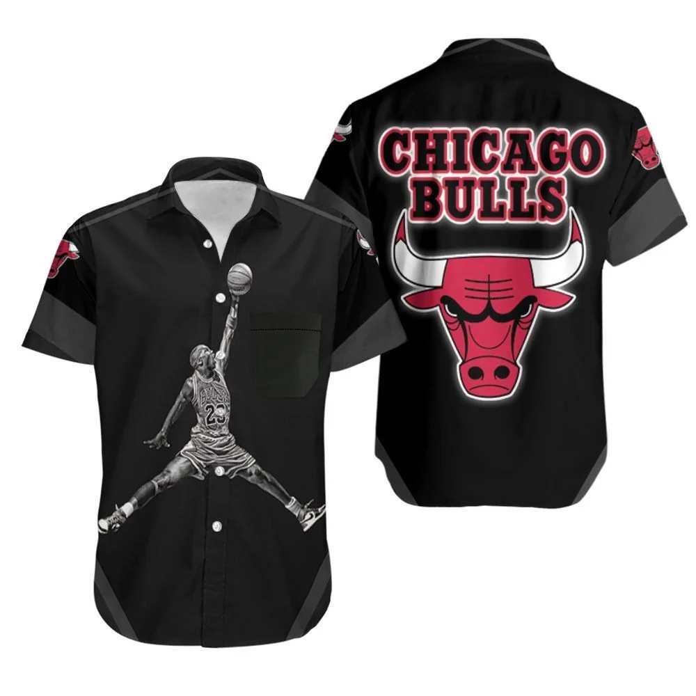 Chicago Bulls Air Jordan Slam Hawaiian Shirt