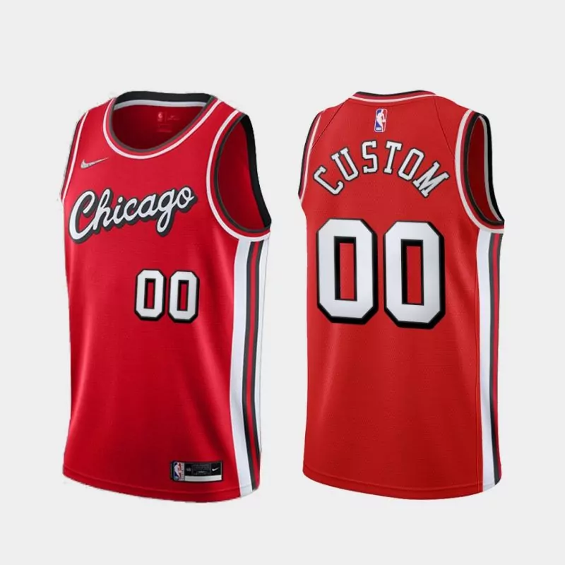 chicago bulls City Red Color Basketball jersey