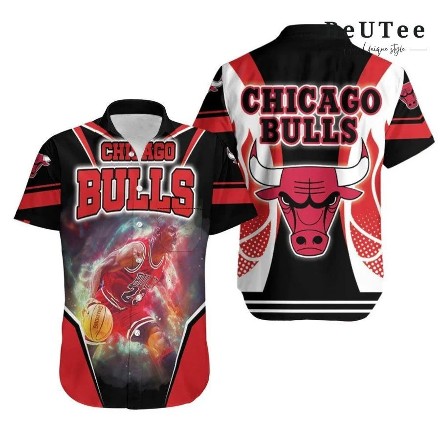 Chicago Bulls Cosmic Dunk Hawaiian Shirt