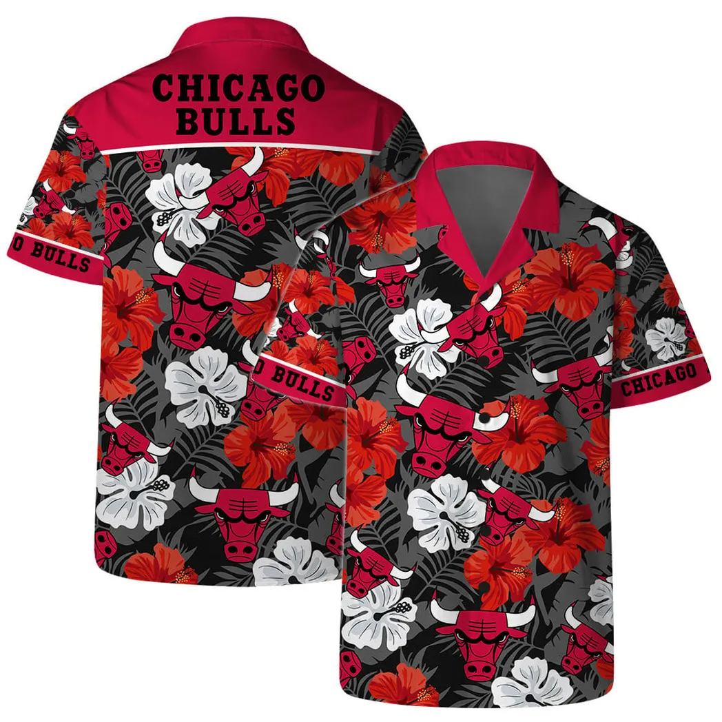 Chicago Bulls Floral Fantasy Hawaiian Shirt