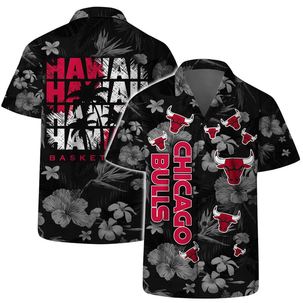 Chicago Bulls Floral Tropical Vibes Hawaiian Shirt