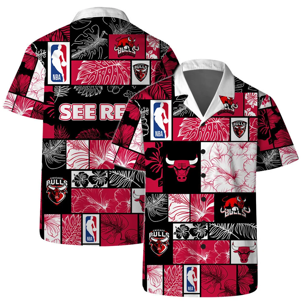 Chicago Bulls NBA Fusion Hawaiian Shirt