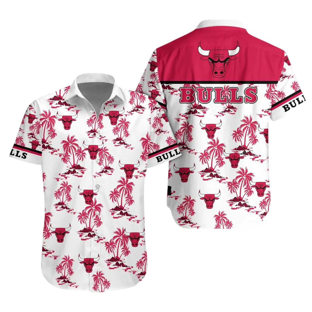 Chicago Bulls Palm Beach Escape Hawaiian Shirt
