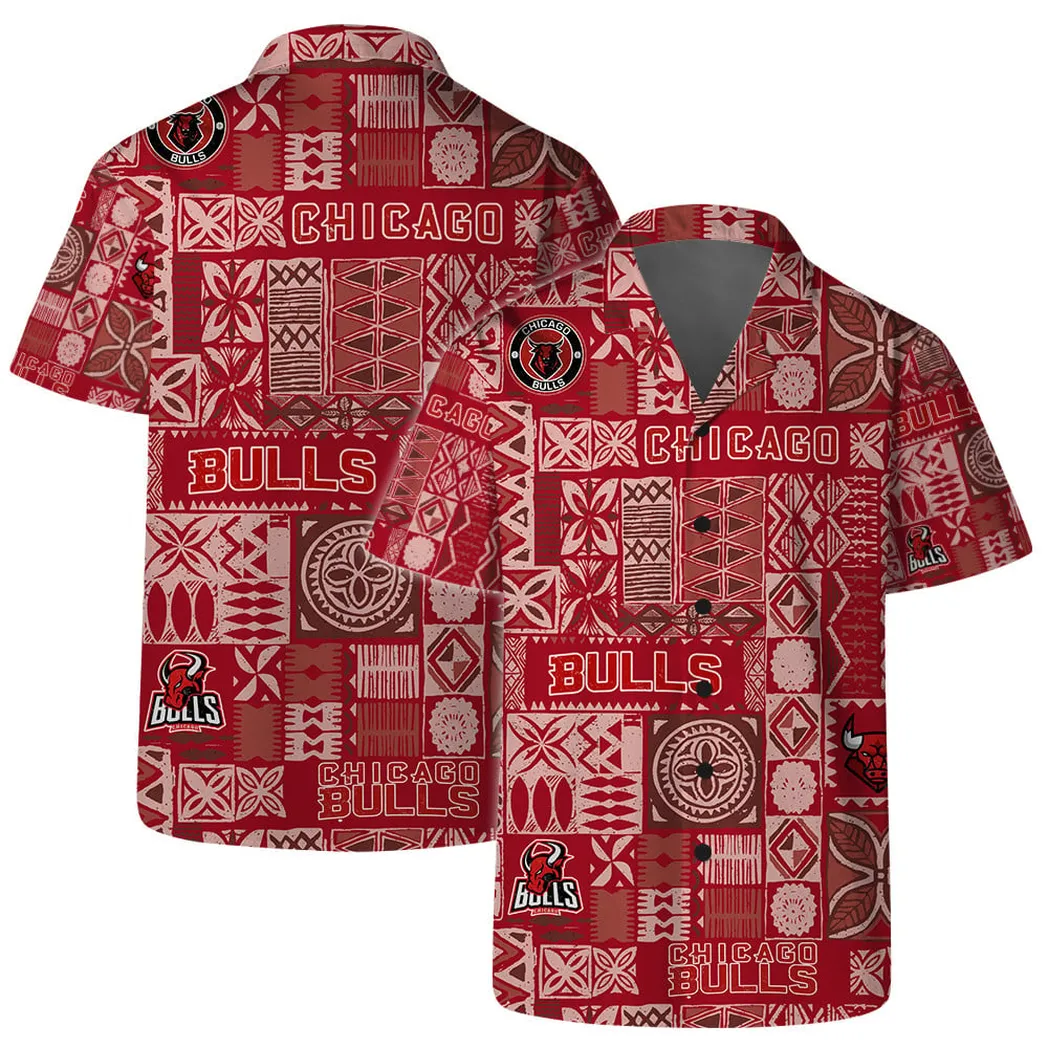 Chicago Bulls Retro Island Vibes Hawaiian Shirt