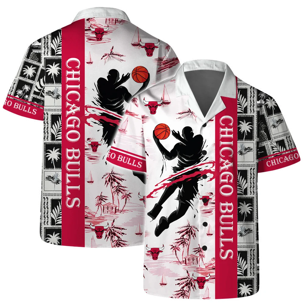 Chicago Bulls Slam Dunk Island Hawaiian Shirt
