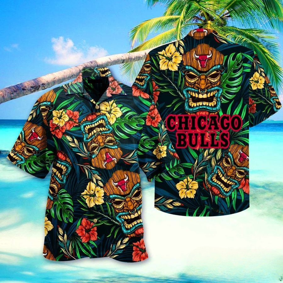 Chicago Bulls Tiki Vibes Hawaiian Shirt