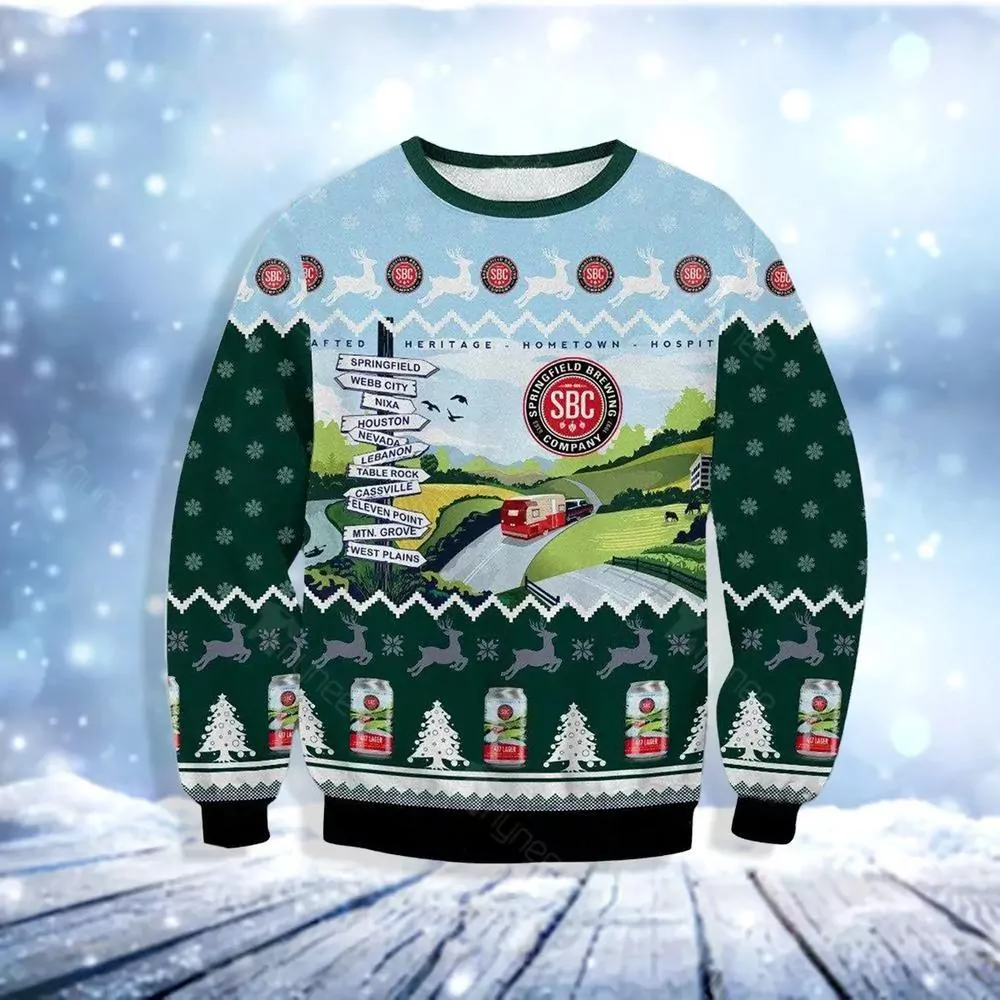 1664 White Beer Christmas 3d ugly sweatshirt