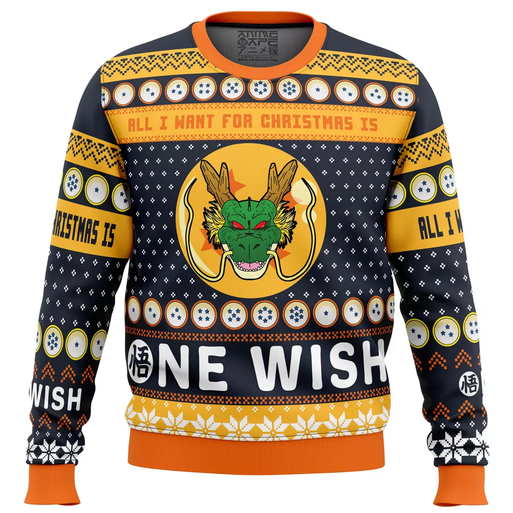 A Very Shenron Christmas Dragon Ball Z Christmas Holiday 3d ugly sweatshirt