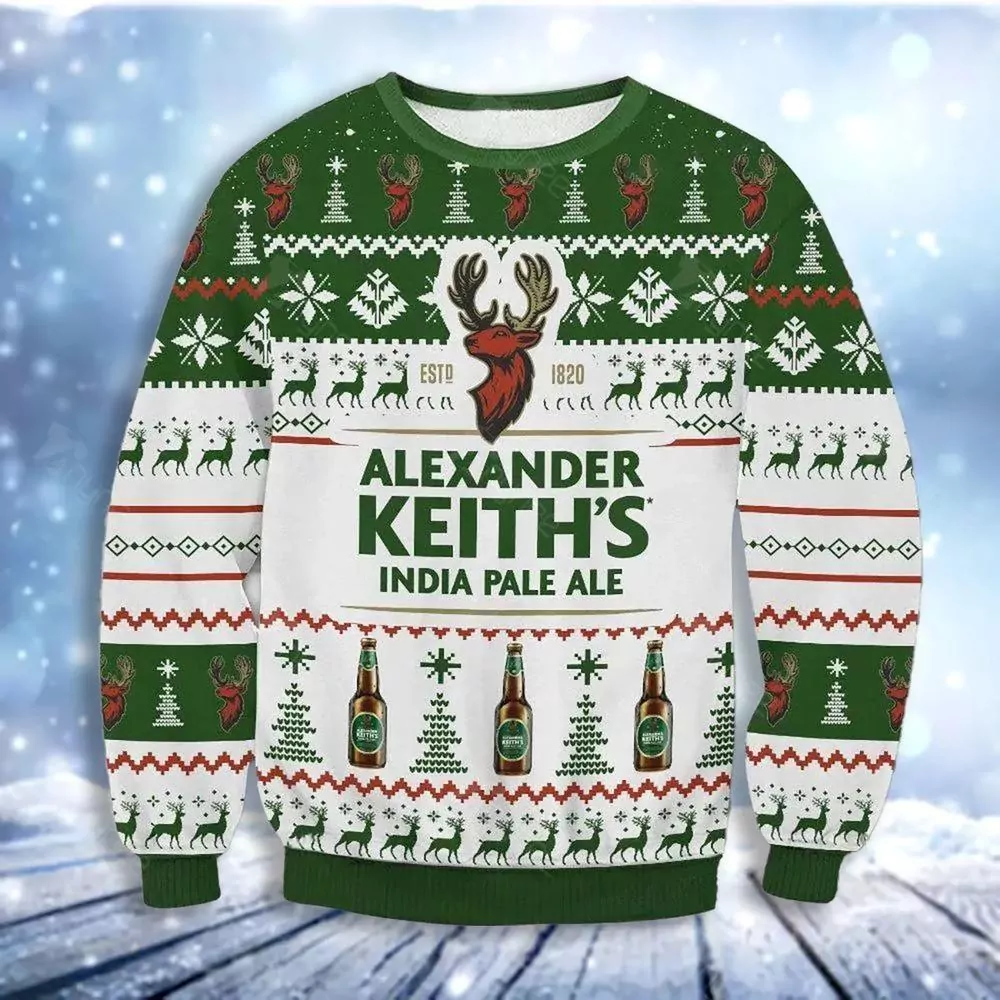 Aint No Law When Drinking Beer Christmas Us1835 Awesome 3d ugly sweatshirt