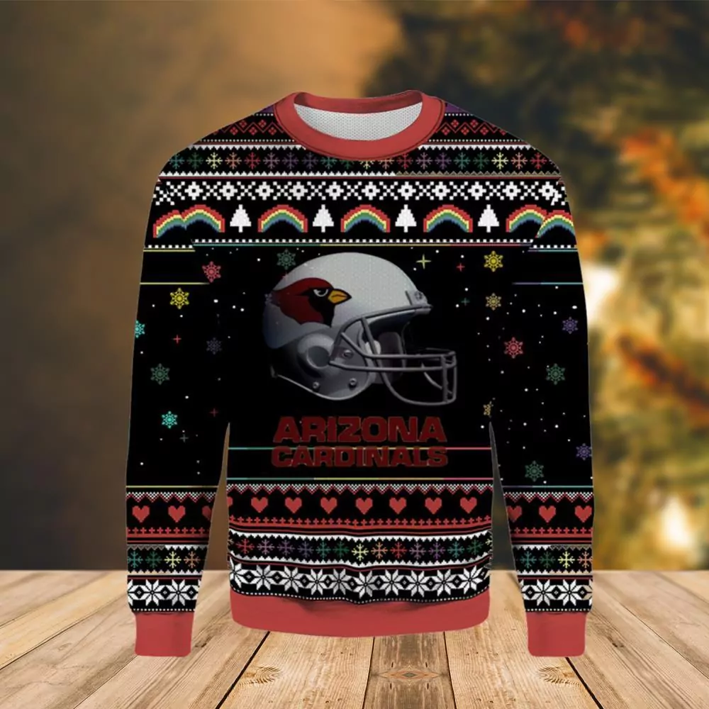 Arizona Cardinals Cute The Joe Cool Snoopy Show Football Helmet Christmas 3d ugly sweatshirt