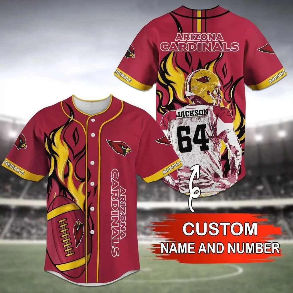 Arizona Cardinals NFL Grateful Dead Personalized Combo Baseball And Short 3d Baseball Shirt
