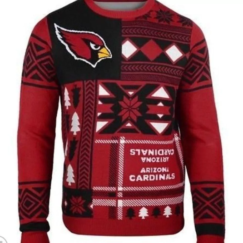 Arizona Cardinals Patches Christmas Awesome 3d ugly sweatshirt