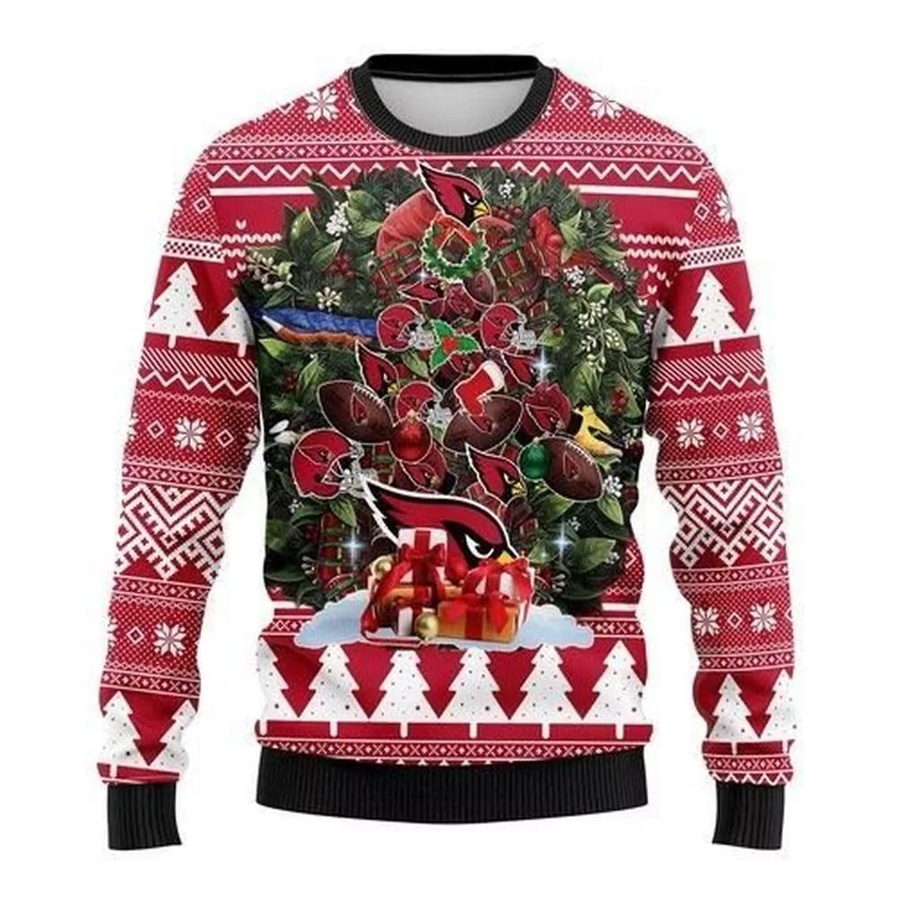 Arizona Cardinals Patches Christmas Awesome 3d ugly sweatshirt