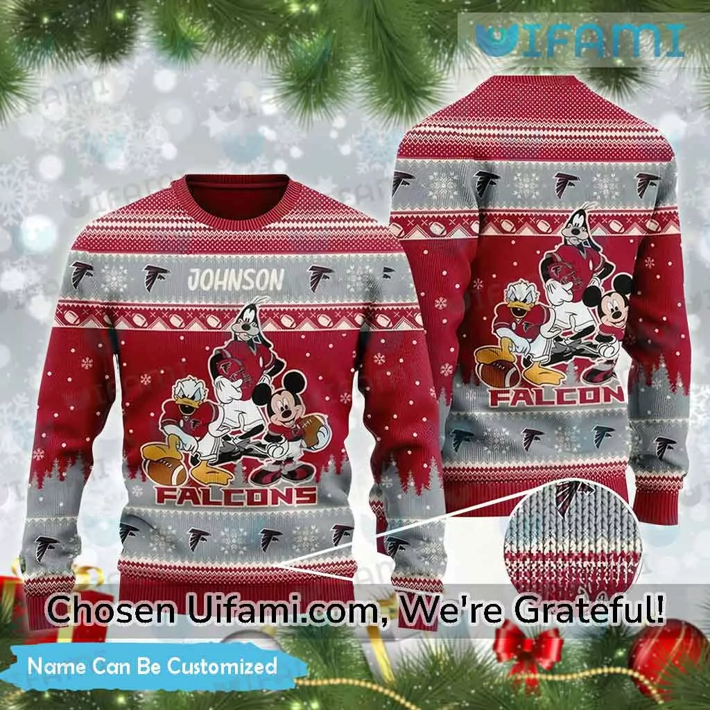 Atlanta Falcons Custom New Mickey Goofy Donald Atlanta Falcons Gift 3d ugly sweatshirt
