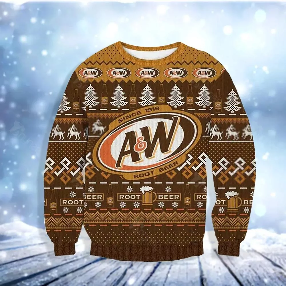 Aw Root Beer Aw Root Beer Fan Christmas 3d ugly sweatshirt