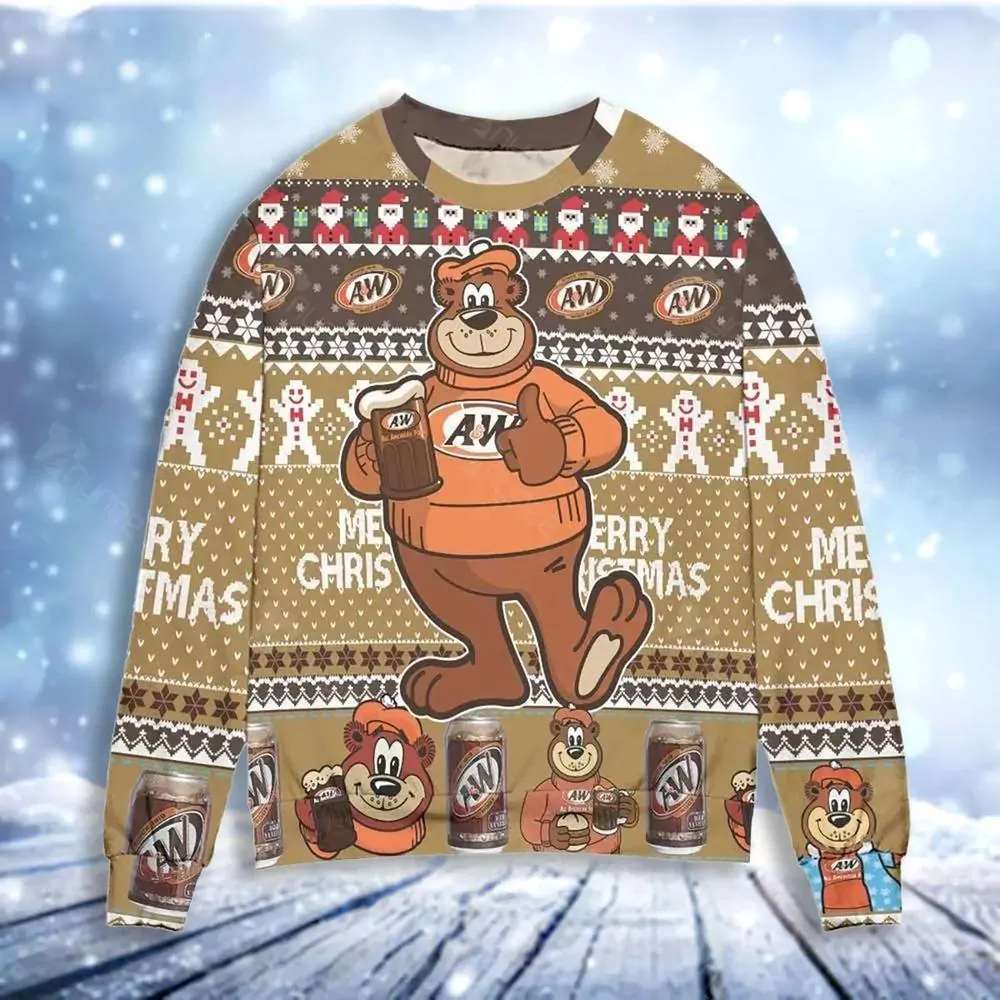 Aw Root Beer Aw Root Beer Fan Christmas 3d ugly sweatshirt
