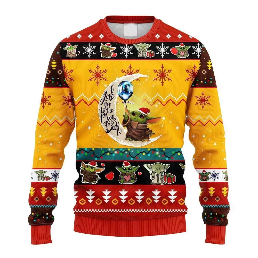 Baby Yoda And Porg Christmas Awesome 3d ugly sweatshirt