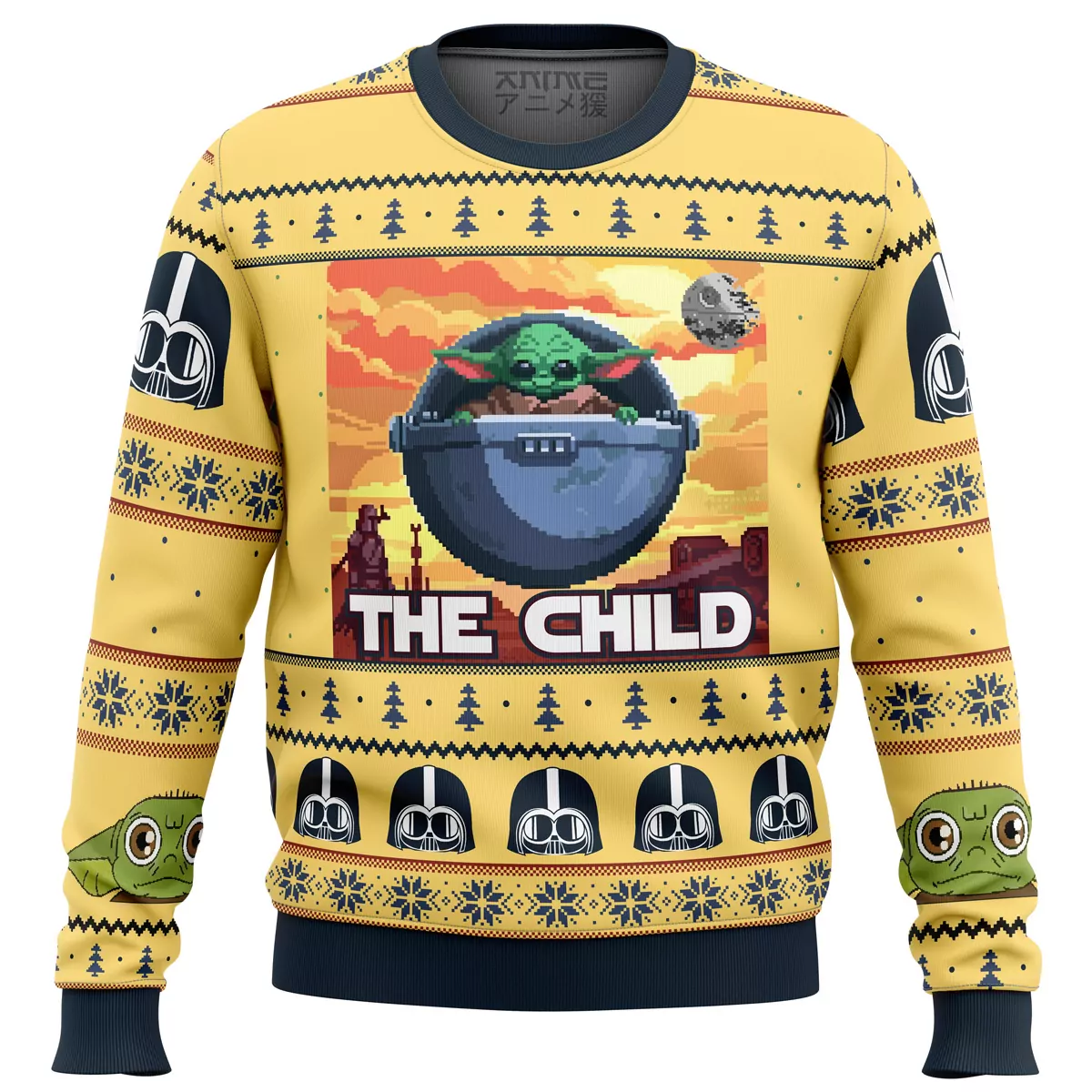 Baby Yoda Boomer Star Wars Christmas Holiday 3d ugly sweatshirt
