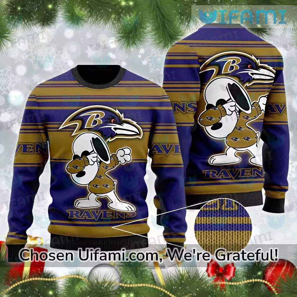 Baltimore Ravens Astonishing Snoopy Baltimore Ravens Gift 3d ugly sweatshirt