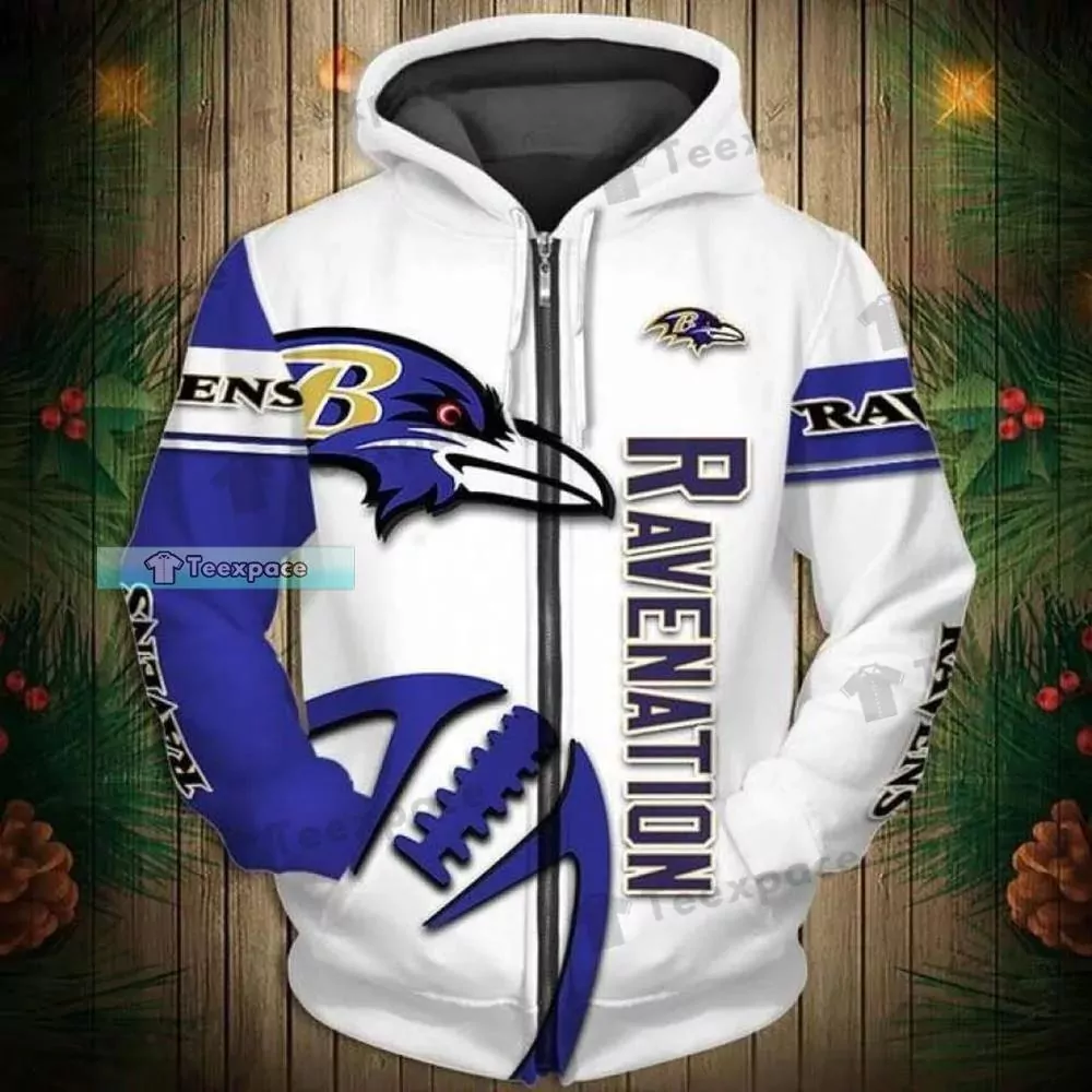 Baltimore Ravens Woollen Christmas Pattern 3d