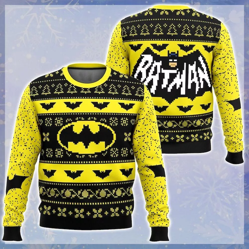 Batman Superman Wonder Woman Christmas 3d ugly sweatshirt