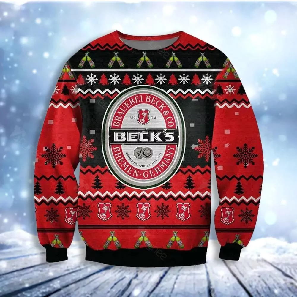 Bear Beer Christmas Awesome 3d ugly sweatshirt