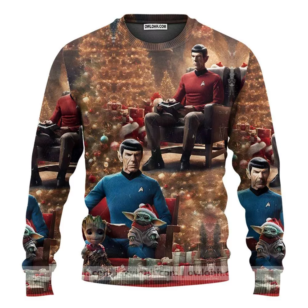 Best 2024 Star Trek Christmas Limited 3d ugly sweatshirt