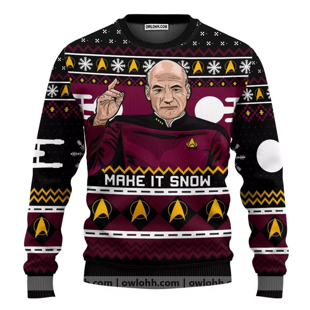 Best 2024 Star Trek Christmas Limited 3d ugly sweatshirt