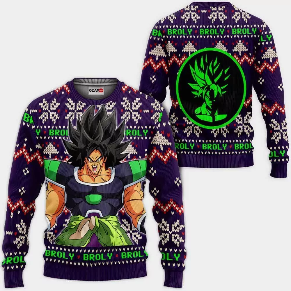Black Goku Ssj Rose Dragon Ball Christmas 3d ugly sweatshirt