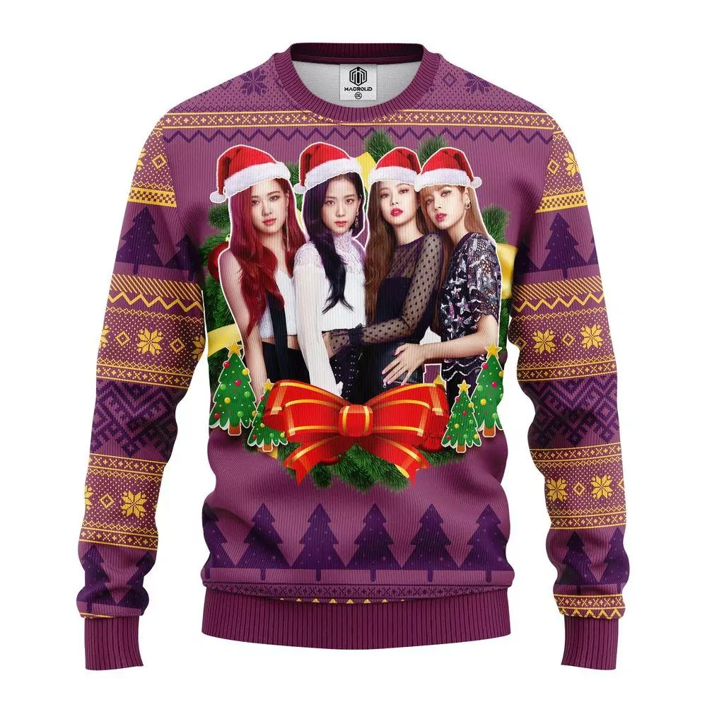 BlackPink Music Band Merry Xmas Christmas 329 3d ugly sweatshirt
