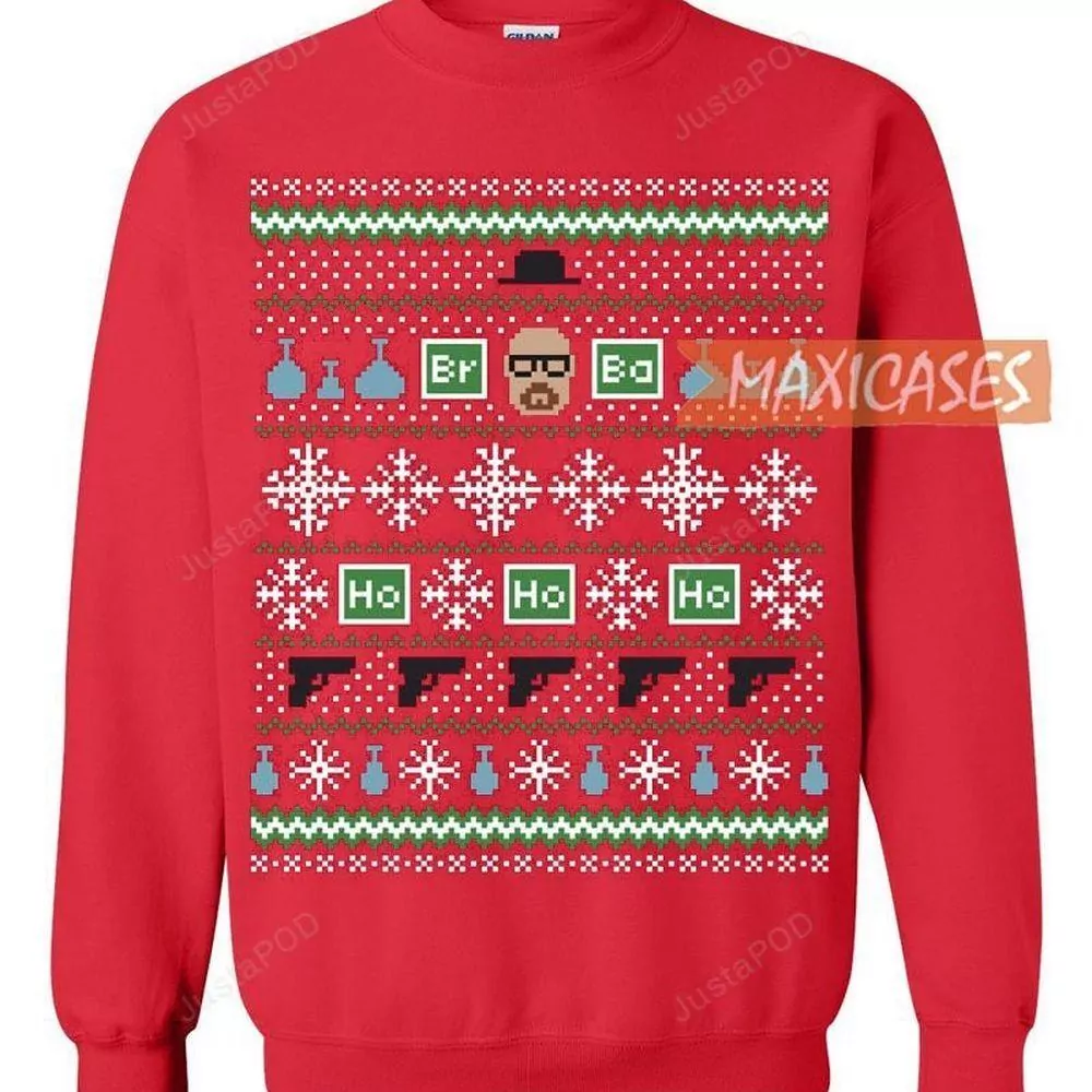 Breaking Bad Heisenberg Christmas 3d ugly sweatshirt