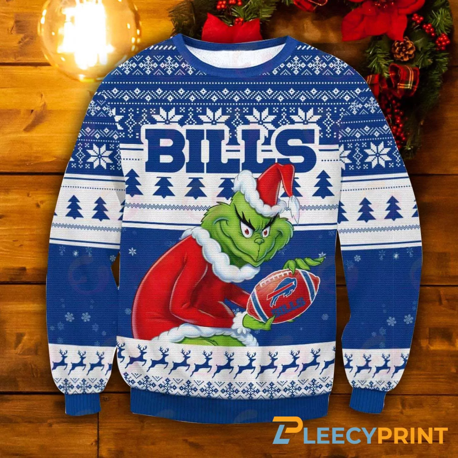 Buffalo Bills Custom Name Christmas Personalized Buffalo Bills 3d ugly sweatshirt