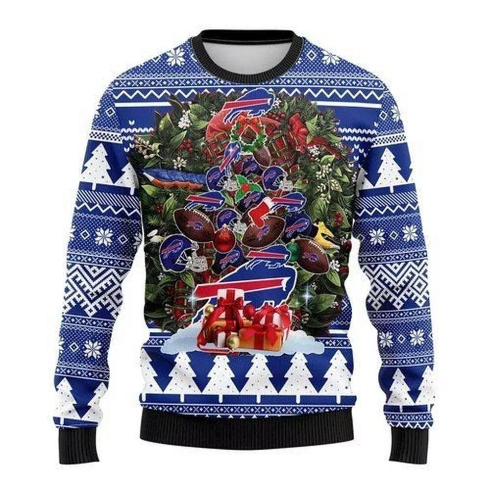 Buffalo Bills Josh Allen Christmas 3d ugly sweatshirt