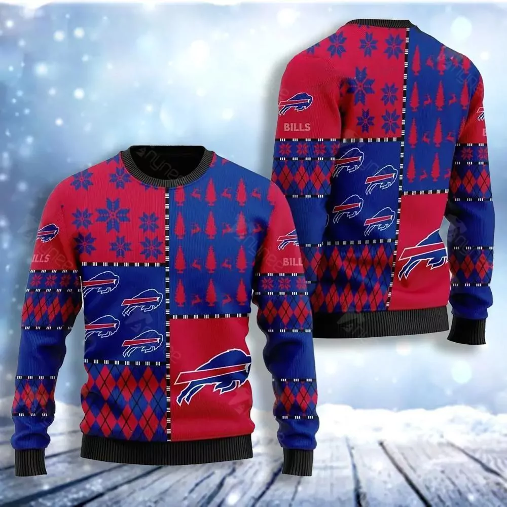 Buffalo Bills Josh Allen Christmas 3d ugly sweatshirt