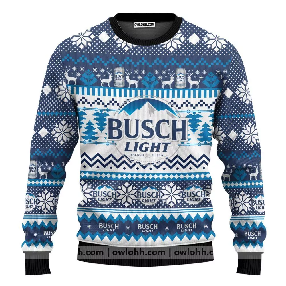 Busch Light Beer Awesome 3d ugly sweatshirt