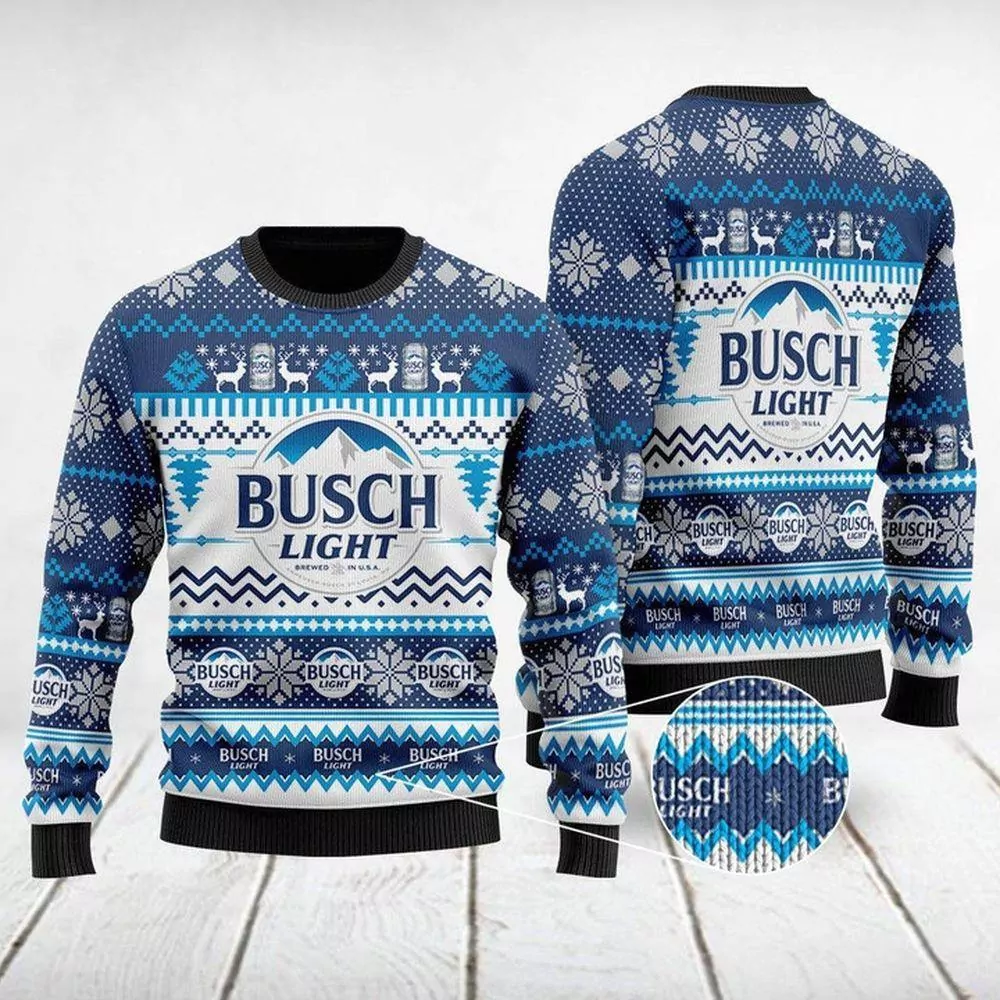 Busch Light Definition Christmas 3d ugly sweatshirt