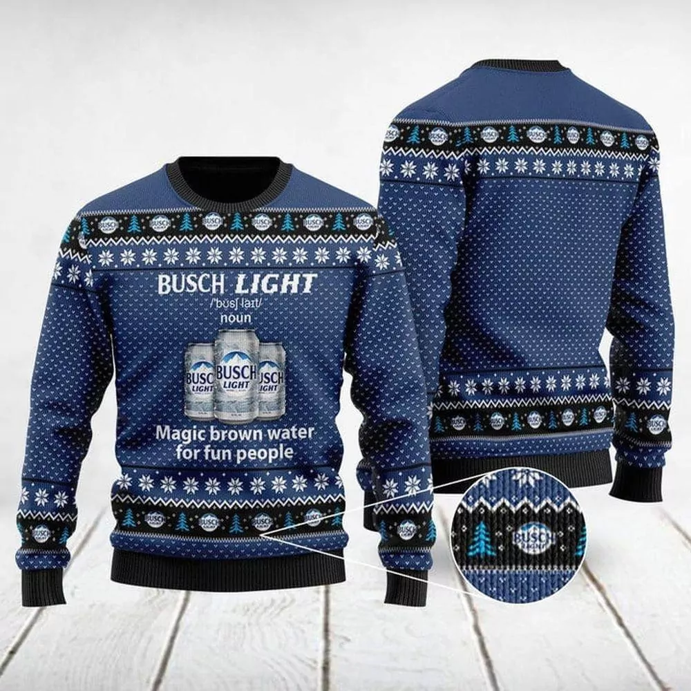 Busch Light Definition Christmas 3d ugly sweatshirt