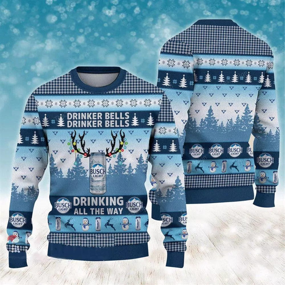 Busch Light Hohoho Christmas Awesome 3d ugly sweatshirt