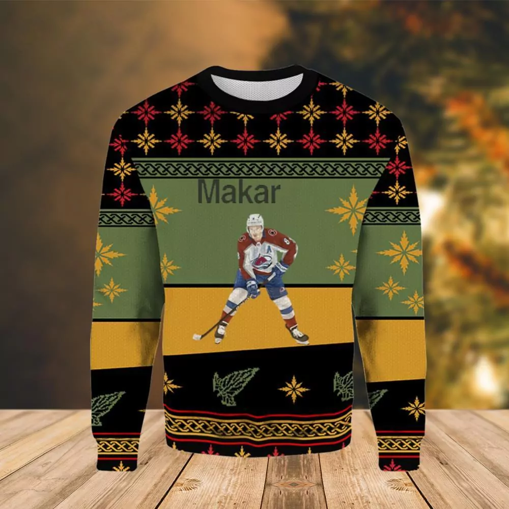 Cale Makar Colorado Avalanche Limited 3d ugly sweatshirt