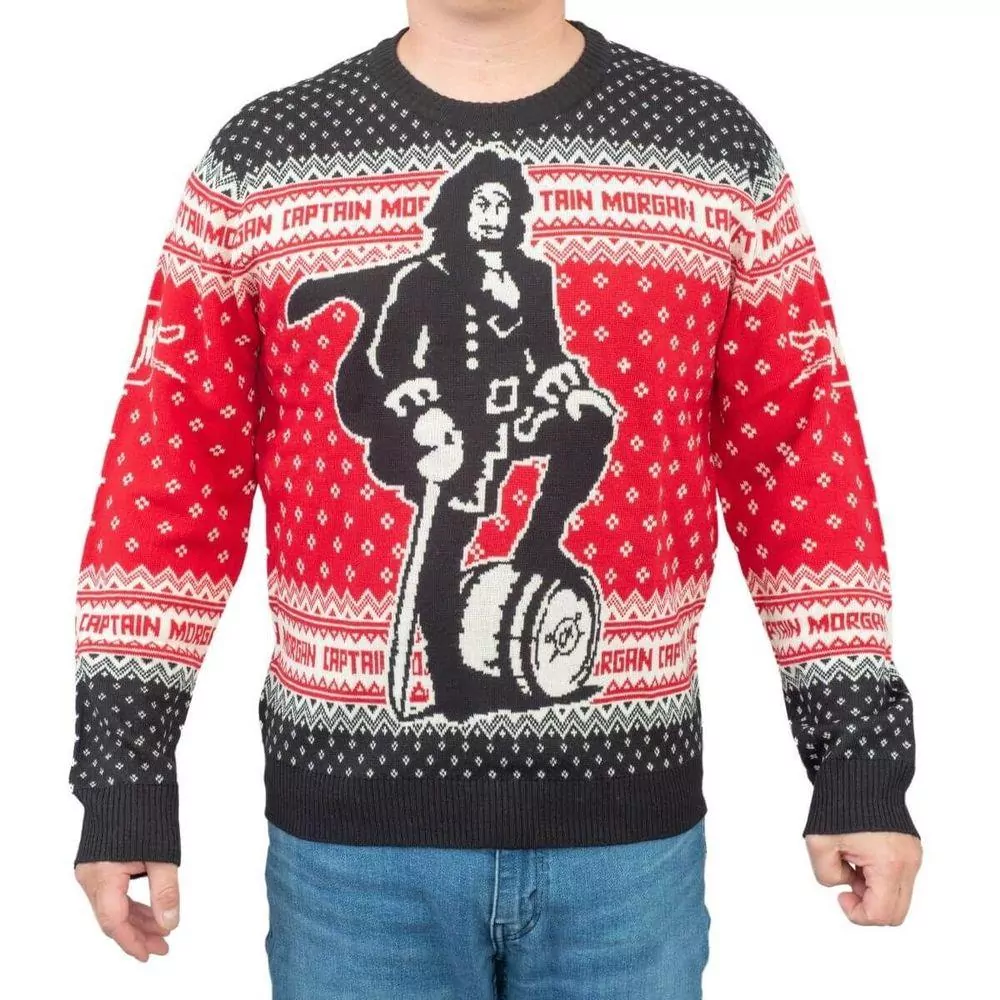 Captain Morgan The Standing Captain Christmas 3d ugly sweatshirt