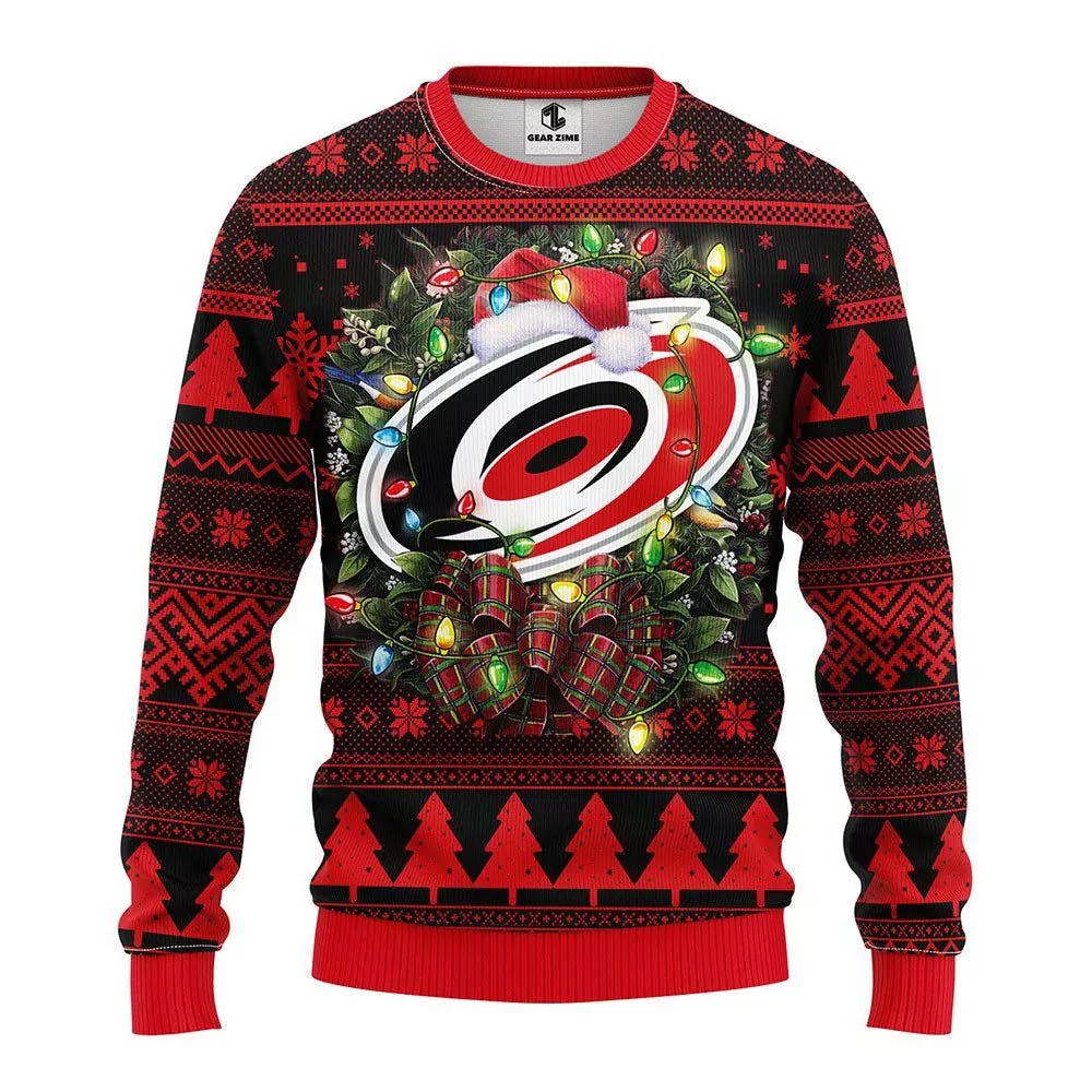 Carolina Hurricanes Party Ideas Christmas Awesome 3d ugly sweatshirt