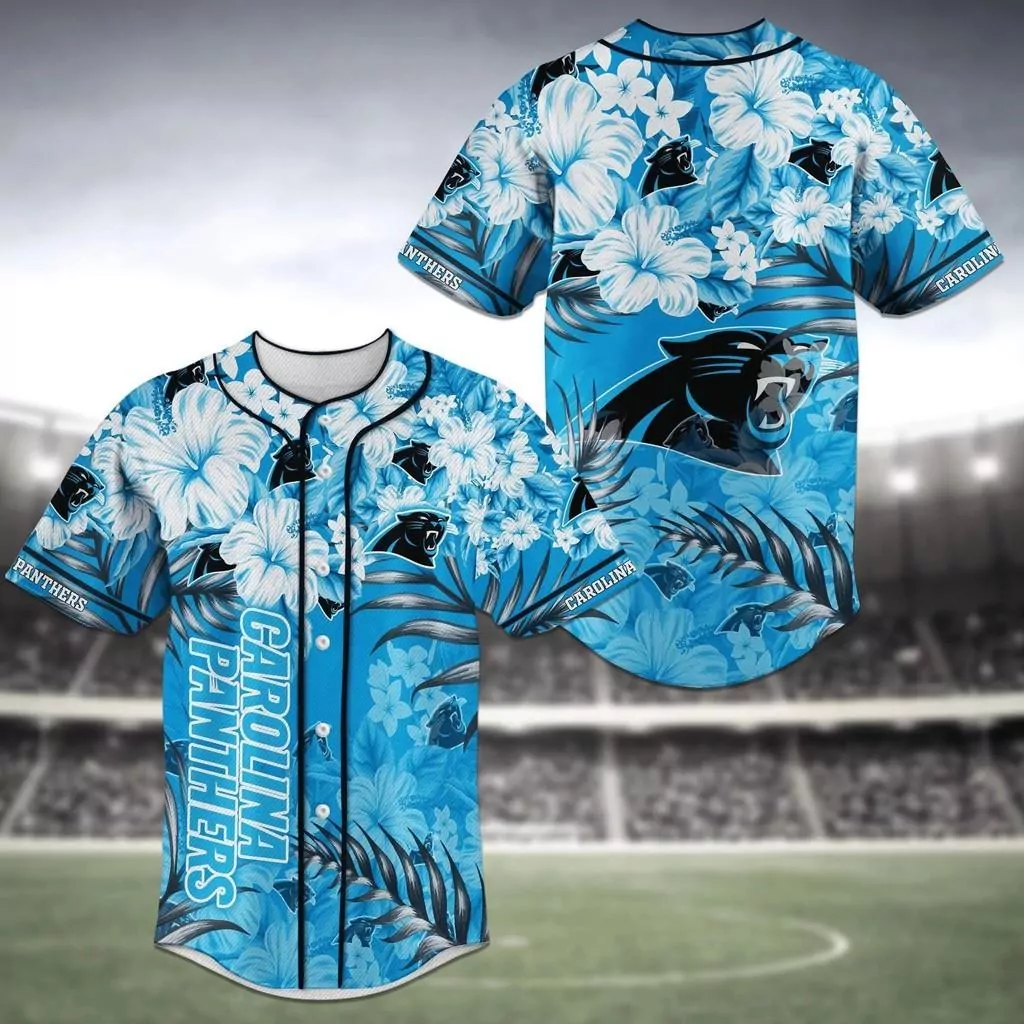Carolina Panthers NFL Baseball 3d Baseball Shirt