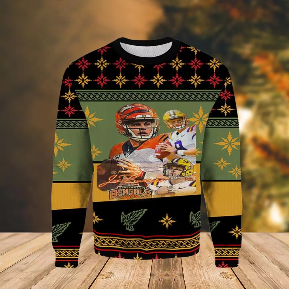 Chase 1 Cincinnati Bengals Cincinnati Bengals Christmas Awesome 3d ugly sweatshirt