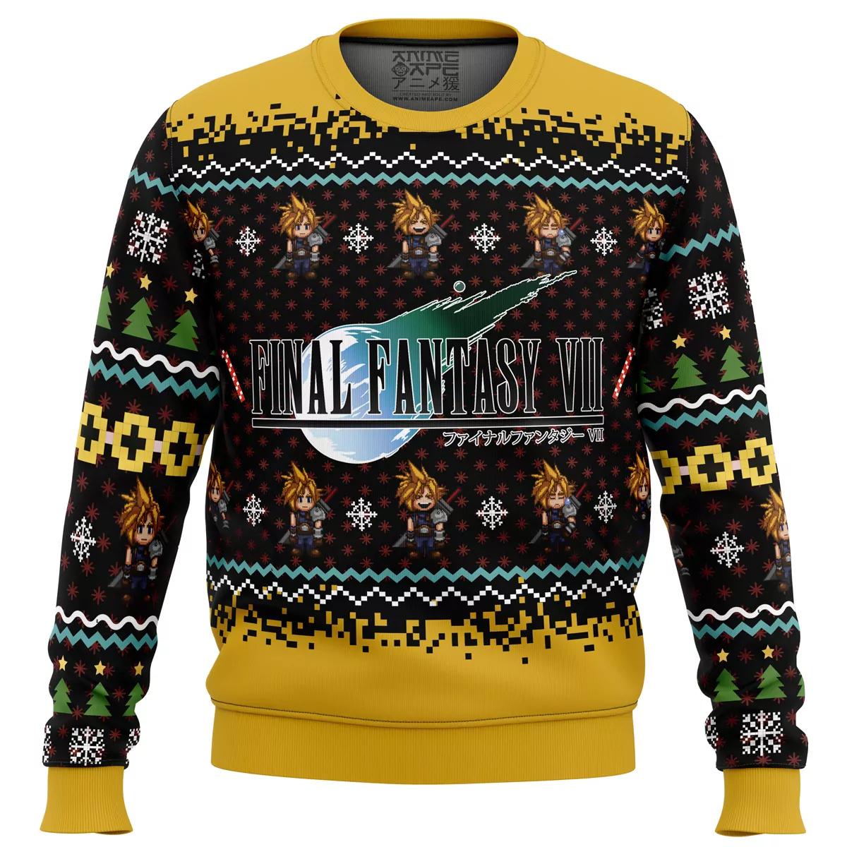 Chocobo Christmas Final Fantasy Christmas Holiday 3d ugly sweatshirt