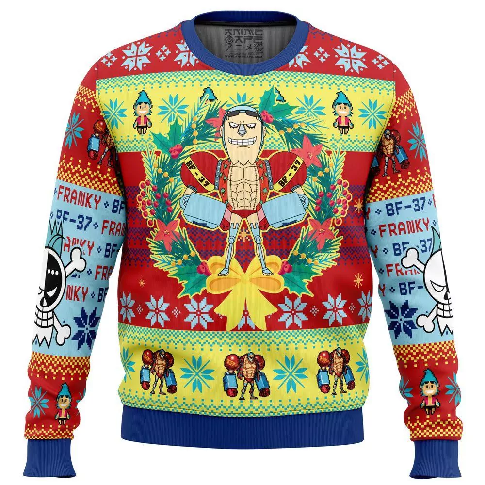 Christmas Franky One Piece Christmas 3d ugly sweatshirt