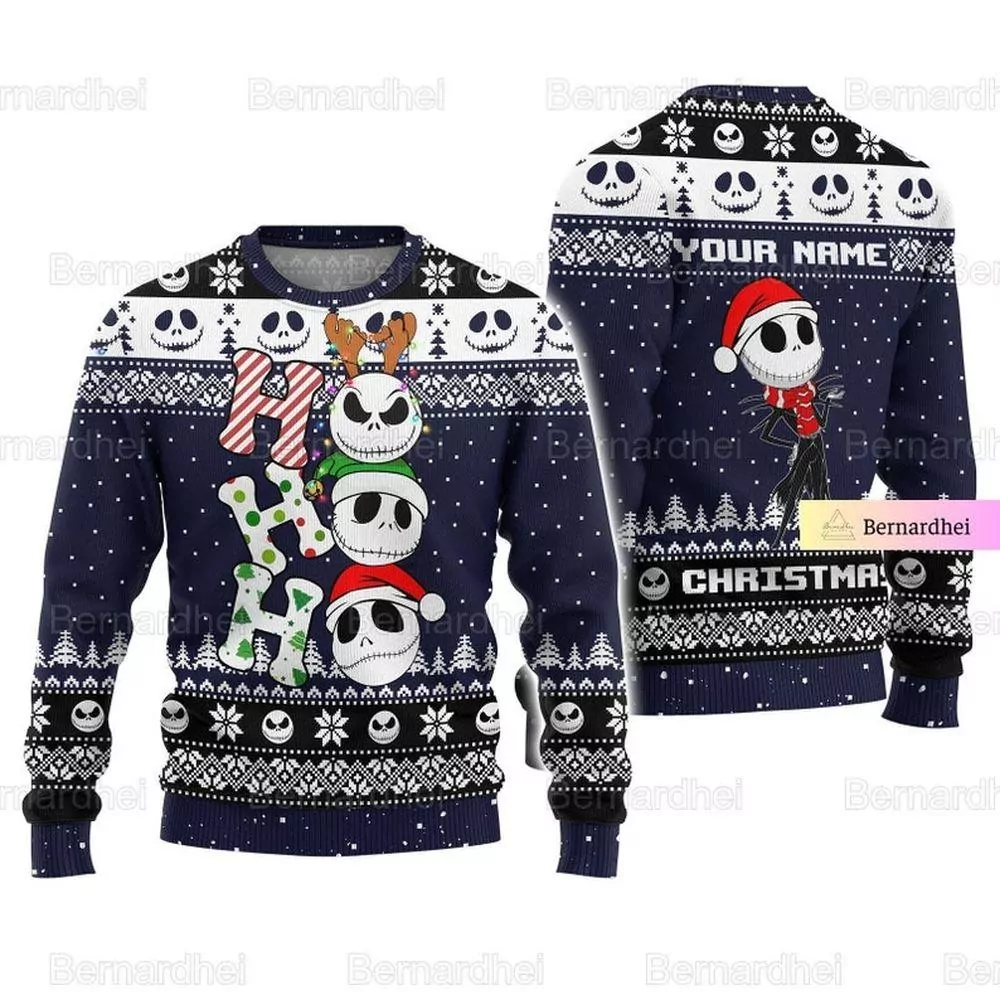 Christmas Jack Skellington Ho Ho Ho Christmas Limited 3d ugly sweatshirt